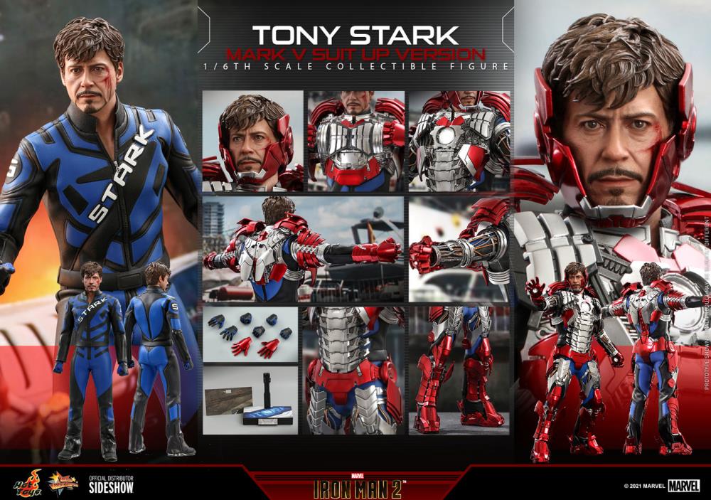 Iron Man 2 MMS599 Tony Stark (Mark V Suit Up Ver.) 1/6th Scale Collectible Figure Gallery Image 21