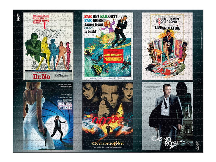 007 James Bond All Six Bonds In One 1000-Piece Puzzle Gallery Image 1