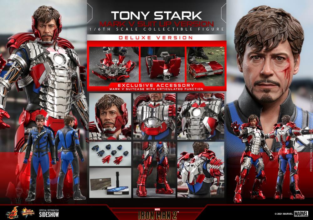 Iron Man 2 MMS600 Tony Stark (Mark V Suit Up Ver.) Deluxe 1/6th