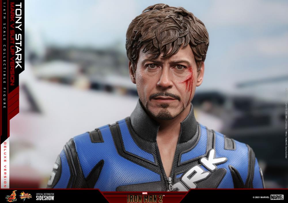 Iron Man 2 MMS600 Tony Stark (Mark V Suit Up Ver.) Deluxe 1/6th Scale Collectible Figure Gallery Image 16
