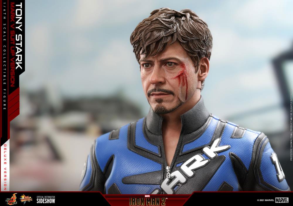 Iron Man 2 MMS600 Tony Stark (Mark V Suit Up Ver.) Deluxe 1/6th Scale Collectible Figure Gallery Image 15