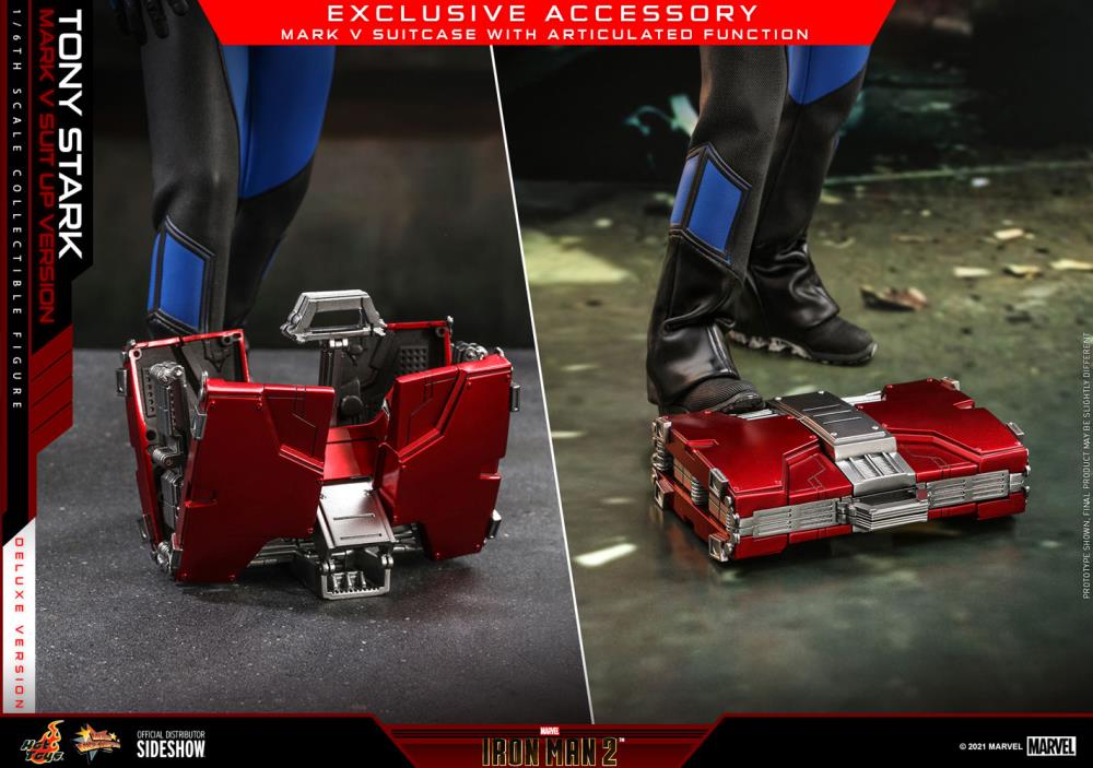 Iron Man 2 MMS600 Tony Stark (Mark V Suit Up Ver.) Deluxe 1/6th Scale Collectible Figure Gallery Image 20