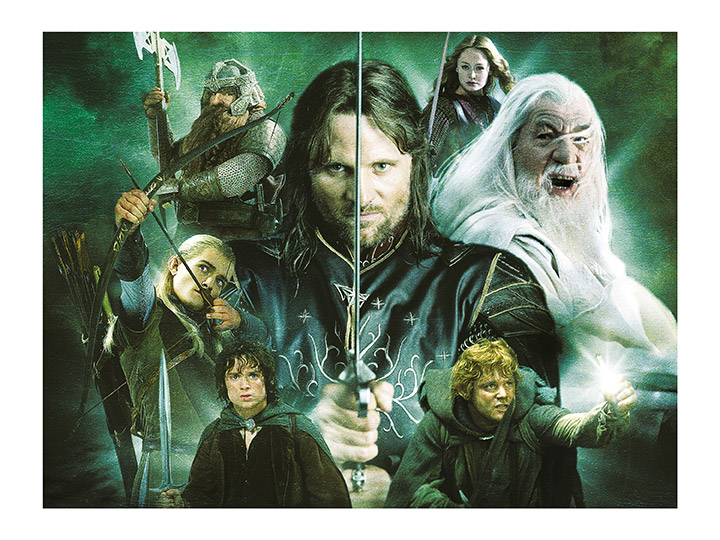 The Lord of the Rings Heroes of Middle Earth 1000-Piece Puzzle Gallery Image 1