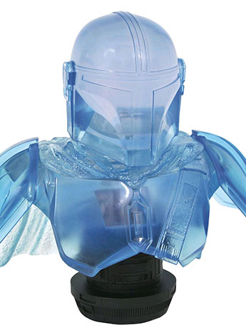 Star Wars Legends in 3D The Mandalorian (Hologram) SDCC 2021 Exclusive 1/2 Scale Bust Gallery Image 2