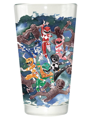 Mighty Morphin Power Rangers Watercolor Pint Glass PX Previews Exclusive Gallery Image 2