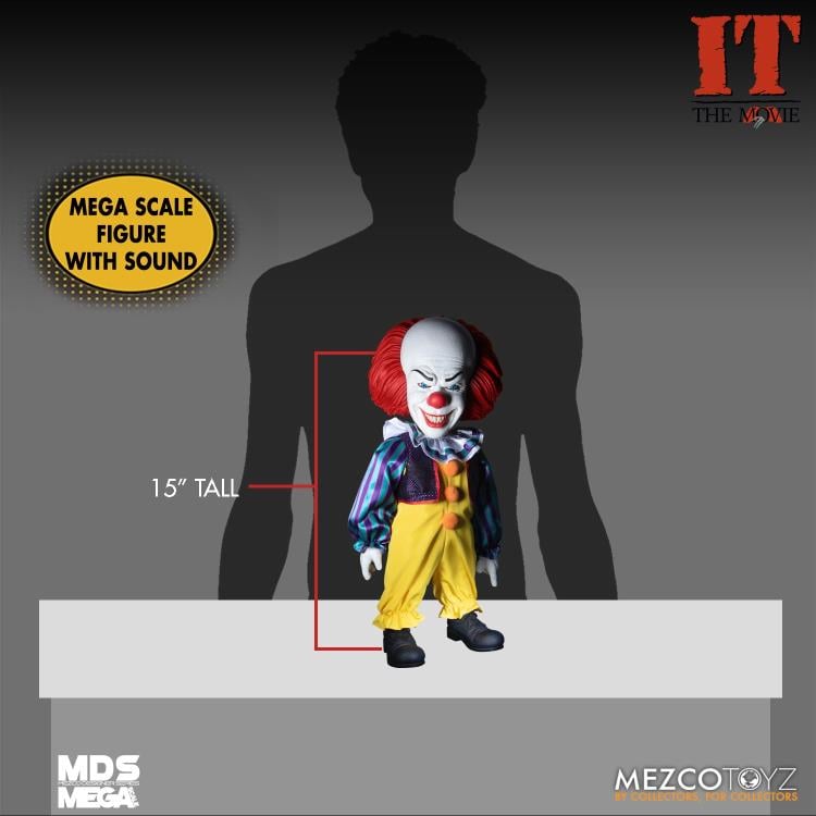 IT (1990) Mezco Designer Series Mega Scale Pennywise Gallery Image 9