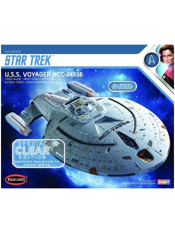 Star Trek: Voyager USS Voyager (Clear Edition) 1/1000 Scale Model Kit Gallery Image 2