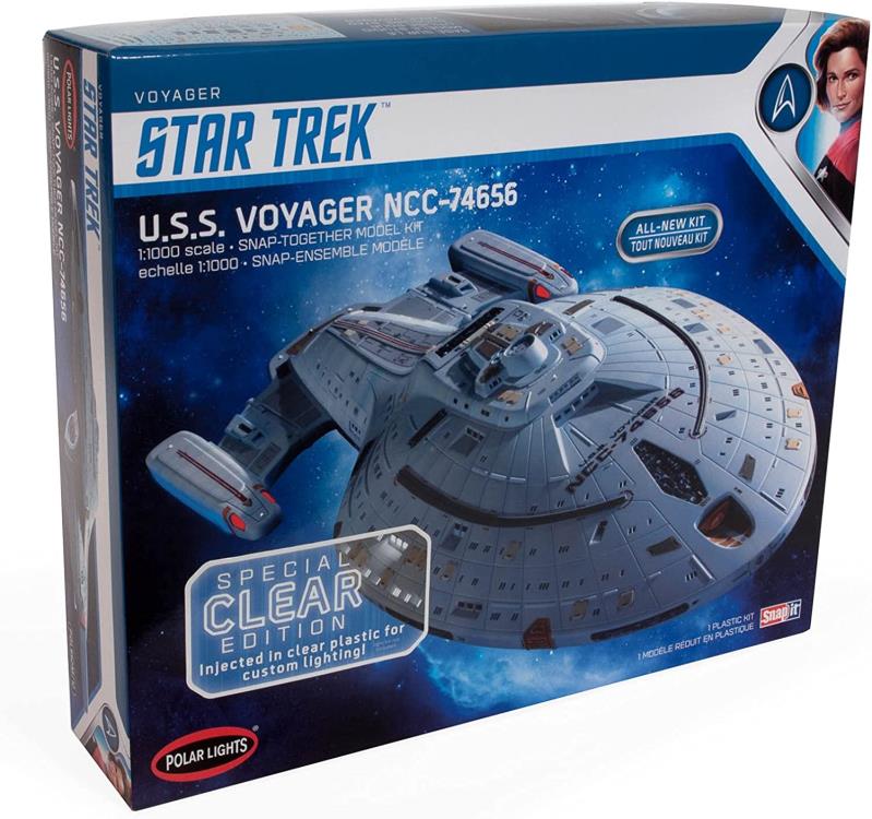 Star Trek: Voyager USS Voyager (Clear Edition) 1/1000 Scale Model Kit Gallery Image 3