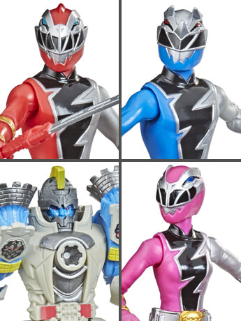 Power Rangers Dino Fury Basic Wave 6 Set of 4 Figures Gallery Image 2