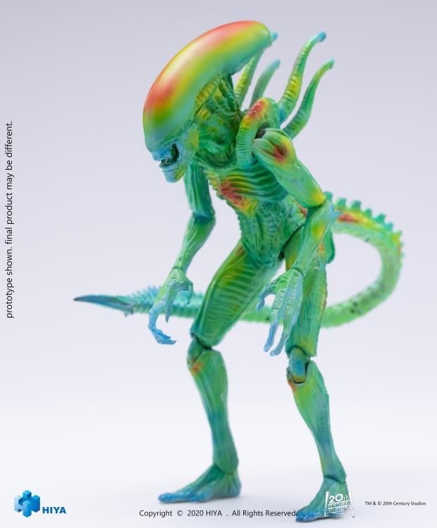 Alien vs. Predator Alien Warrior (Thermal Vision) 1:18 Scale PX Previews Exclusive Figure Gallery Image 3