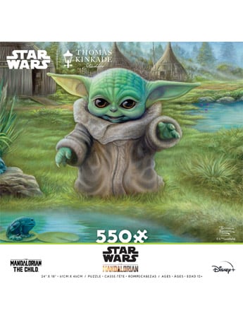Thomas Kinkade The Mandalorian Child's Play 550-Piece Puzzle Gallery Image 2