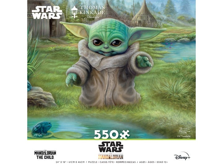 Thomas Kinkade The Mandalorian Child's Play 550-Piece Puzzle Gallery Image 1
