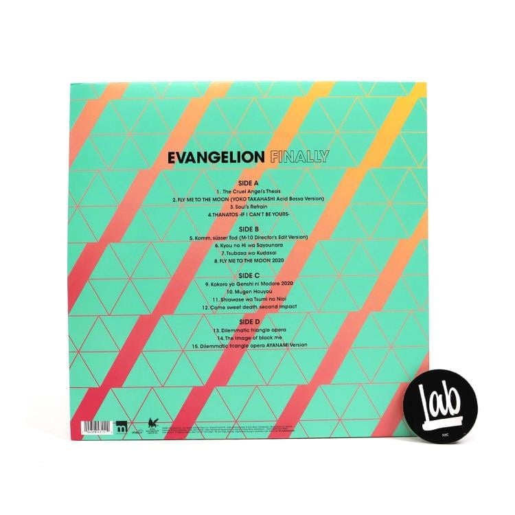 Evangelion Finally Soundtrack (Blue Rei-nbow Splatter Colored Vinyl Ver.) Limited Edition 2XLP Gallery Image 4