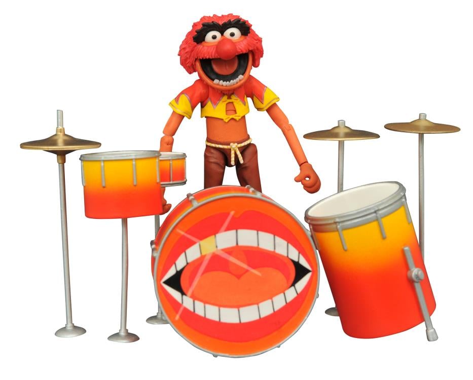 The Muppets Select Best of Series Animal Action Figure with Drum Kit Gallery Image 3