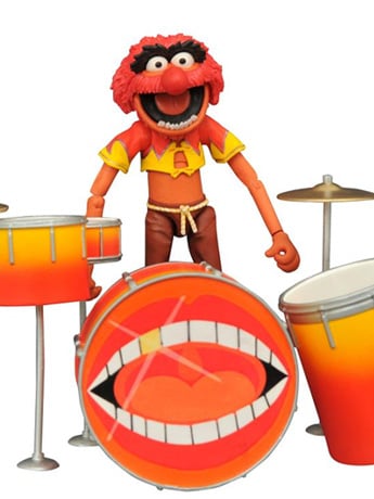 The Muppets Select Best of Series Animal Action Figure with Drum Kit Gallery Image 2