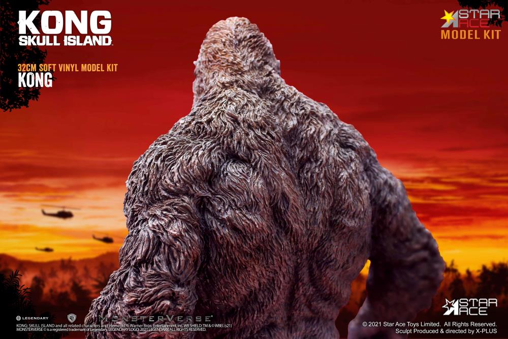 Kong: Skull Island Kong Soft Vinyl Unpainted Model Kit Gallery Image 7