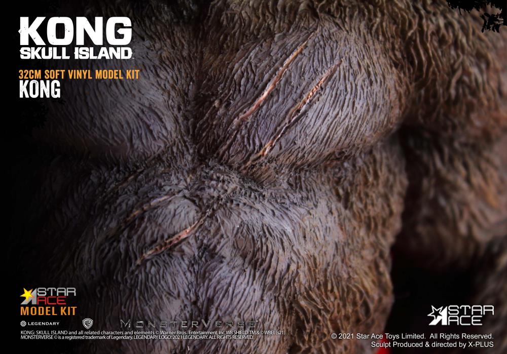 Kong: Skull Island Kong Soft Vinyl Unpainted Model Kit Gallery Image 6