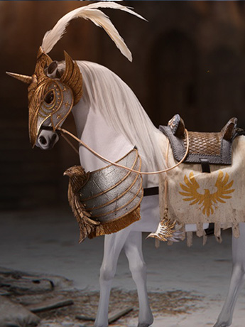 Era of Europa Eagle Knight Guard Armor Horse (Silver) 1/6 Scale Figure Gallery Image 2