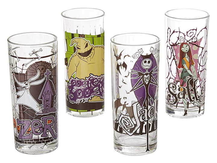 The Nightmare Before Christmas 10oz. Glass Tumbler Set Gallery Image 1