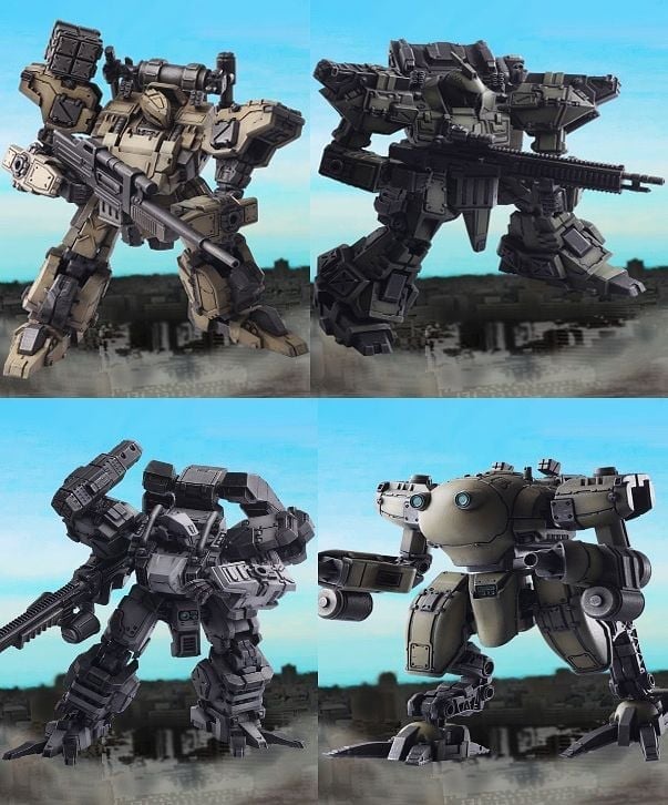 Front Mission Structure Arts Vol.2 Box of 4 Model Kits (With Bonus)