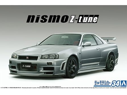 hc【未開封品】NISMO GT-R BNR34 Z-Tune Nissan (2004) Skyline GT-R BNR34 Nismo Z-Tune 1/24 Scale Model Kit