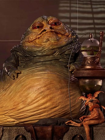 Star Wars Battle Diorama Series Jabba the Hutt 1/10 Deluxe Art Scale Statue Gallery Image 2