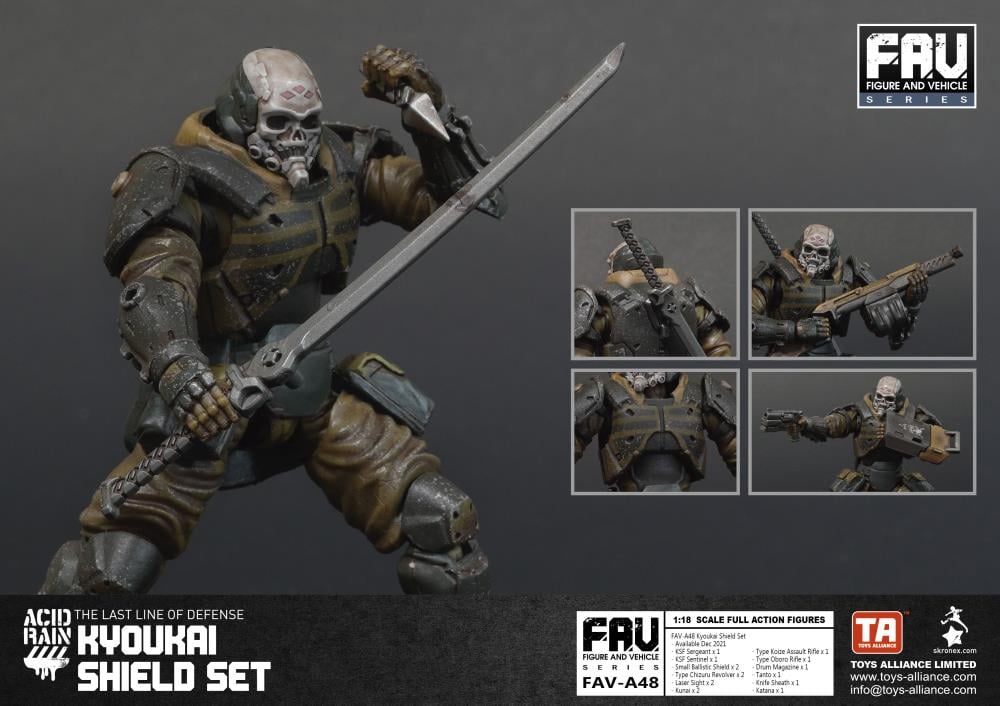 Acid Rain FAV-A48 Kyoukai Shield Action Figure Set