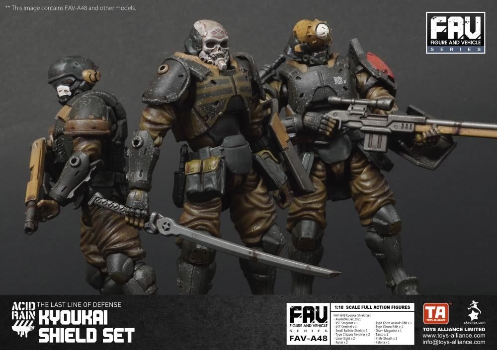 SF・ファンタジー・ホラー Acid Rain FAV-A48 KYOUKAI SHIELD SET Acid Rain FAV-A48 Kyoukai Shield Action Figure Set