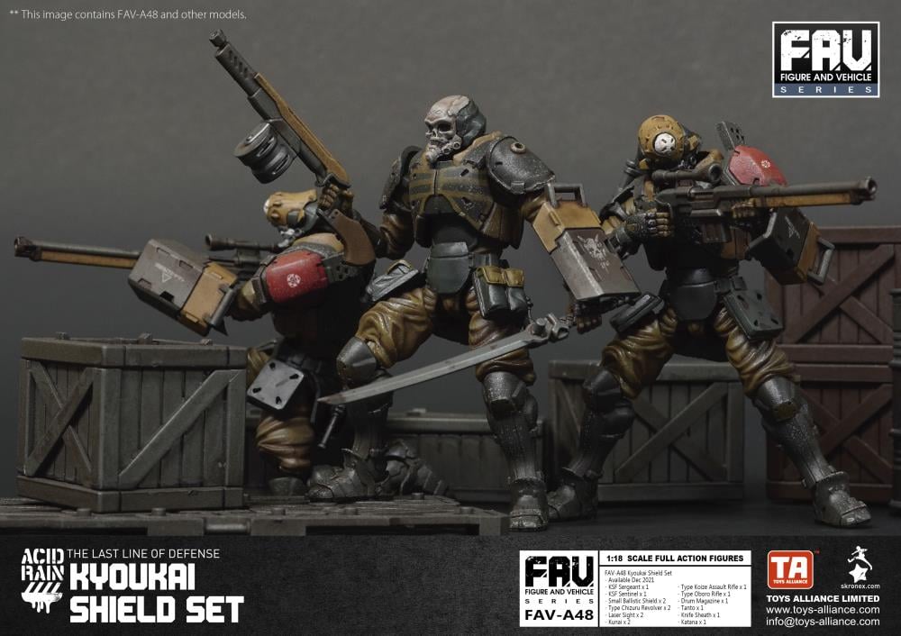 Acid Rain FAV-A48 Kyoukai Shield Action Figure Set