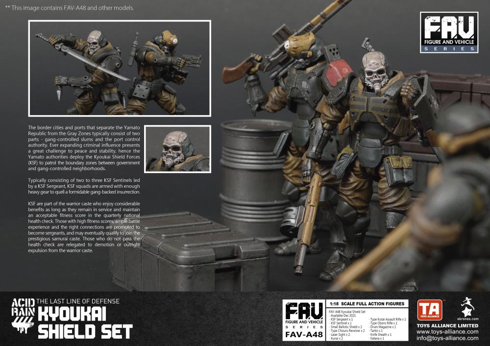 Acid Rain FAV-A48 Kyoukai Shield Action Figure Set