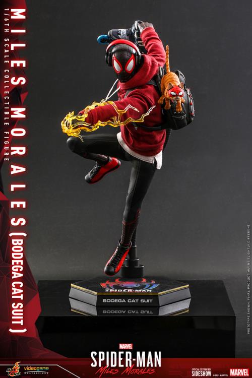 Marvel's Spider-Man: Miles Morales VGM50 Spider-Man (Bodega Cat Suit) 1/6th Scale Collectible Figure Gallery Image 4