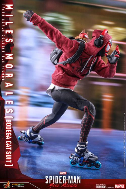 Marvel's Spider-Man: Miles Morales VGM50 Spider-Man (Bodega Cat Suit) 1/6th Scale Collectible Figure Gallery Image 14