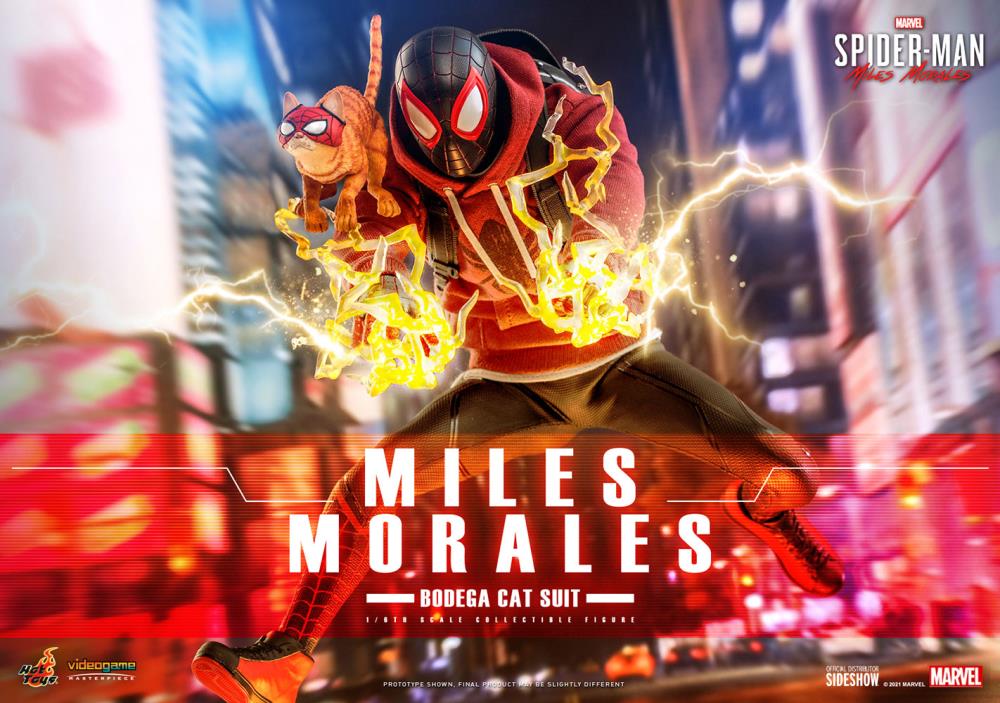 Marvel's Spider-Man: Miles Morales VGM50 Spider-Man (Bodega Cat Suit) 1/6th Scale Collectible Figure Gallery Image 3
