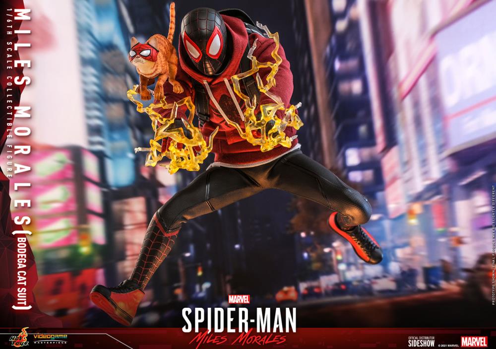 Marvel's Spider-Man: Miles Morales VGM50 Spider-Man (Bodega Cat Suit) 1/6th Scale Collectible Figure Gallery Image 16