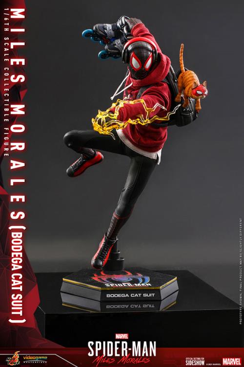 Marvel's Spider-Man: Miles Morales VGM50 Spider-Man (Bodega Cat Suit) 1/6th Scale Collectible Figure Gallery Image 5