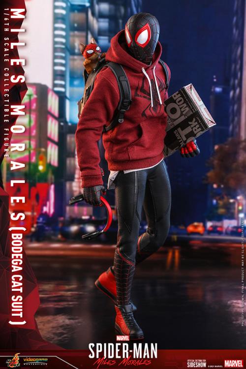Marvel's Spider-Man: Miles Morales VGM50 Spider-Man (Bodega Cat Suit) 1/6th Scale Collectible Figure Gallery Image 8