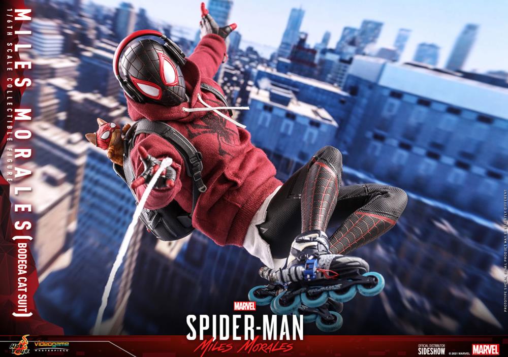 Marvel's Spider-Man: Miles Morales VGM50 Spider-Man (Bodega Cat Suit) 1/6th Scale Collectible Figure Gallery Image 15