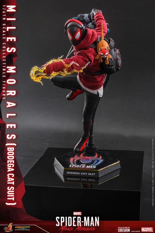 Marvel's Spider-Man: Miles Morales VGM50 Spider-Man (Bodega Cat Suit) 1/6th Scale Collectible Figure Gallery Image 6