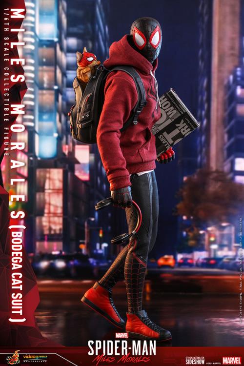 Marvel's Spider-Man: Miles Morales VGM50 Spider-Man (Bodega Cat Suit) 1/6th Scale Collectible Figure Gallery Image 7