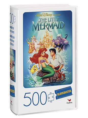 The Little Mermaid Blockbuster VHS Video Case 500-Piece Puzzle Gallery Image 2