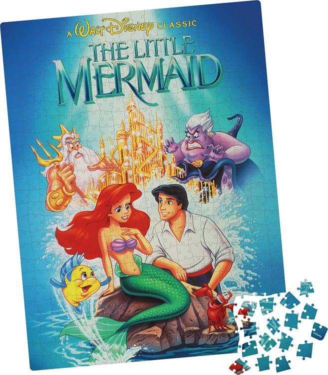 The Little Mermaid Blockbuster VHS Video Case 500-Piece Puzzle Gallery Image 3