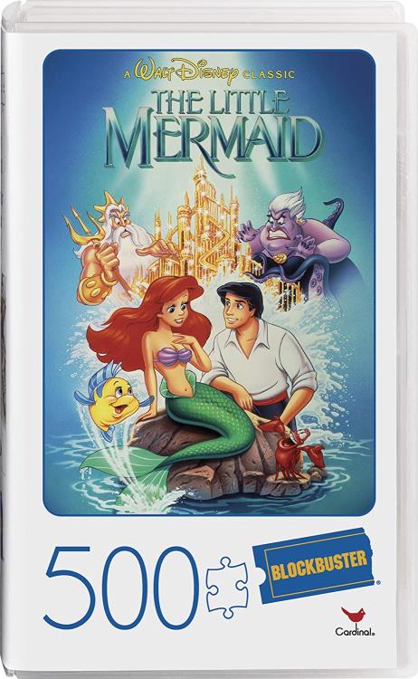 The Little Mermaid Blockbuster VHS Video Case 500-Piece Puzzle Gallery Image 4
