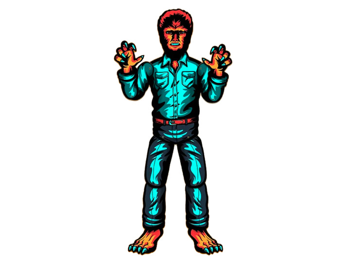Universal Monsters Paper People The Wolf Man Gallery Image 1
