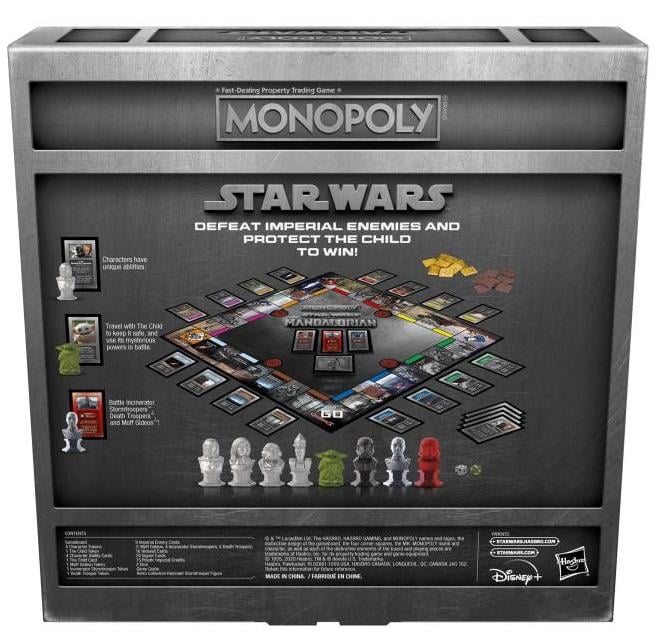 Monopoly: Star Wars: The Mandalorian with Exclusive Remnant Stormtrooper Figure Gallery Image 6