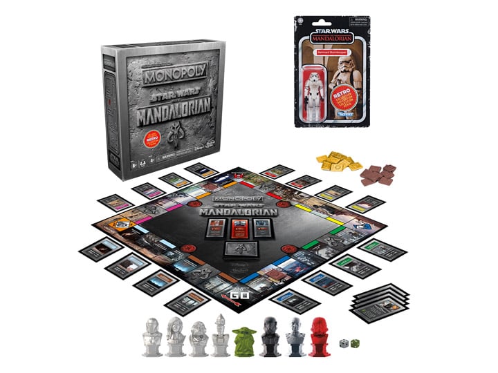Monopoly: Star Wars: The Mandalorian with Exclusive Remnant Stormtrooper Figure Gallery Image 1