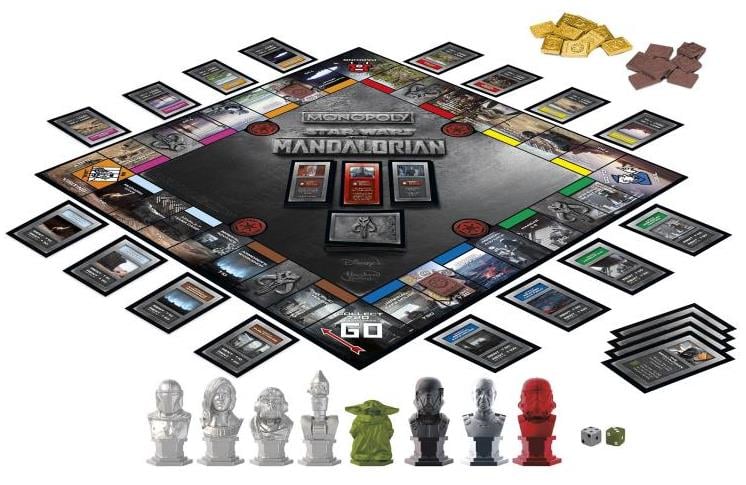 Monopoly: Star Wars: The Mandalorian with Exclusive Remnant Stormtrooper Figure Gallery Image 3