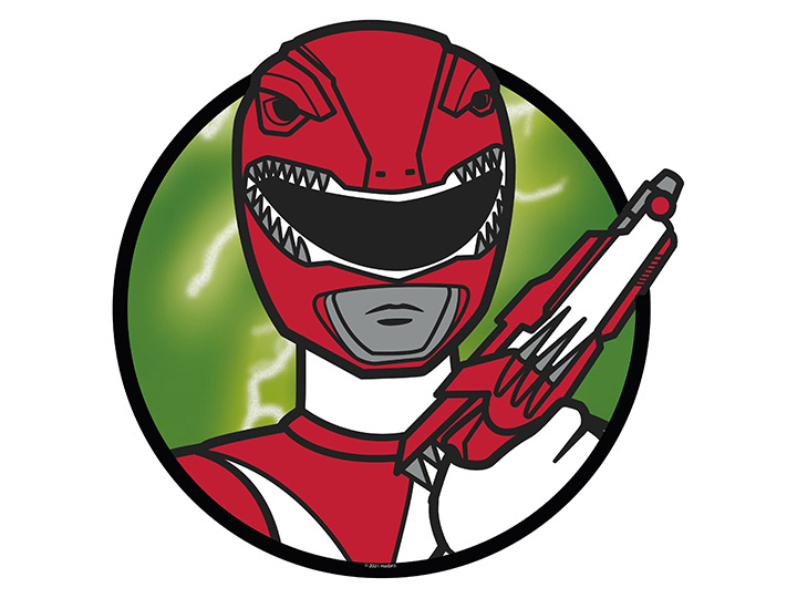 Mighty Morphin Power Rangers Red Ranger Mouse Pad Gallery Image 1