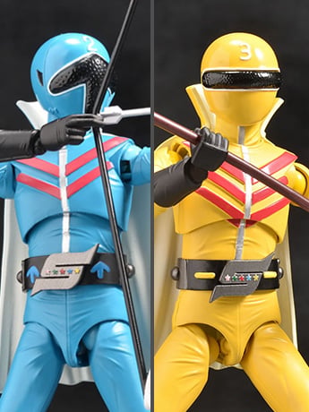 Himitsu Sentai Goranger HAF Aoranger and Kiranger Set Gallery Image 2