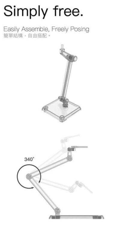 Black Model Display System Set of 3 Stands Gallery Image 4