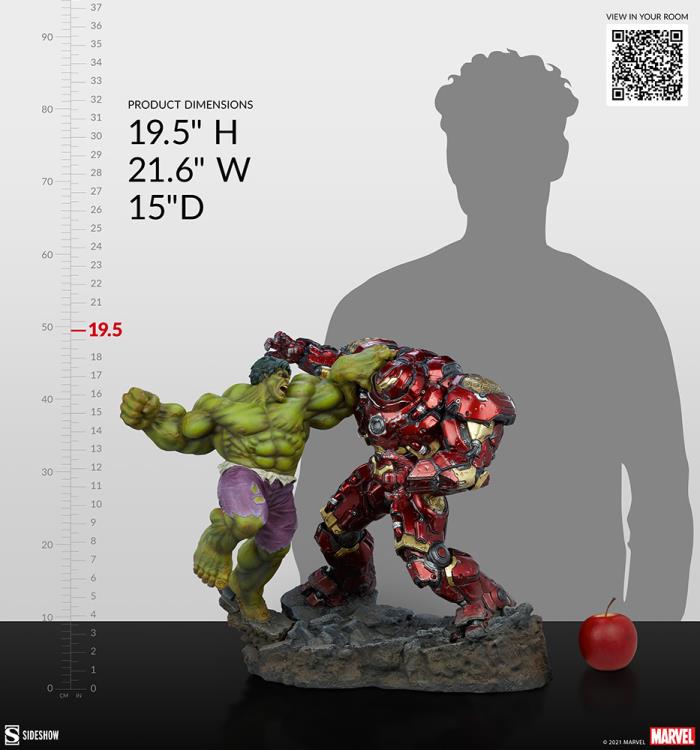 Marvel Hulk vs Hulkbuster Maquette Gallery Image 29